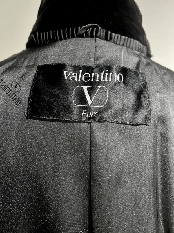 Valentino 발렌티노 하이넥 딥다크브라운 풀스킨 쉬어드롱밍크코트 프리사이즈 - 이미지 10