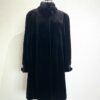 SAGA 사가슈퍼컬리티 셔링하이넥카라 딥다크브라운 풀스킨 쉬어드 롱밍크코트 프리사이즈
