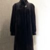 SAGA 사가로열 하이넥 브라운 풀스킨 쉬어드롱밍크코트 66사이즈