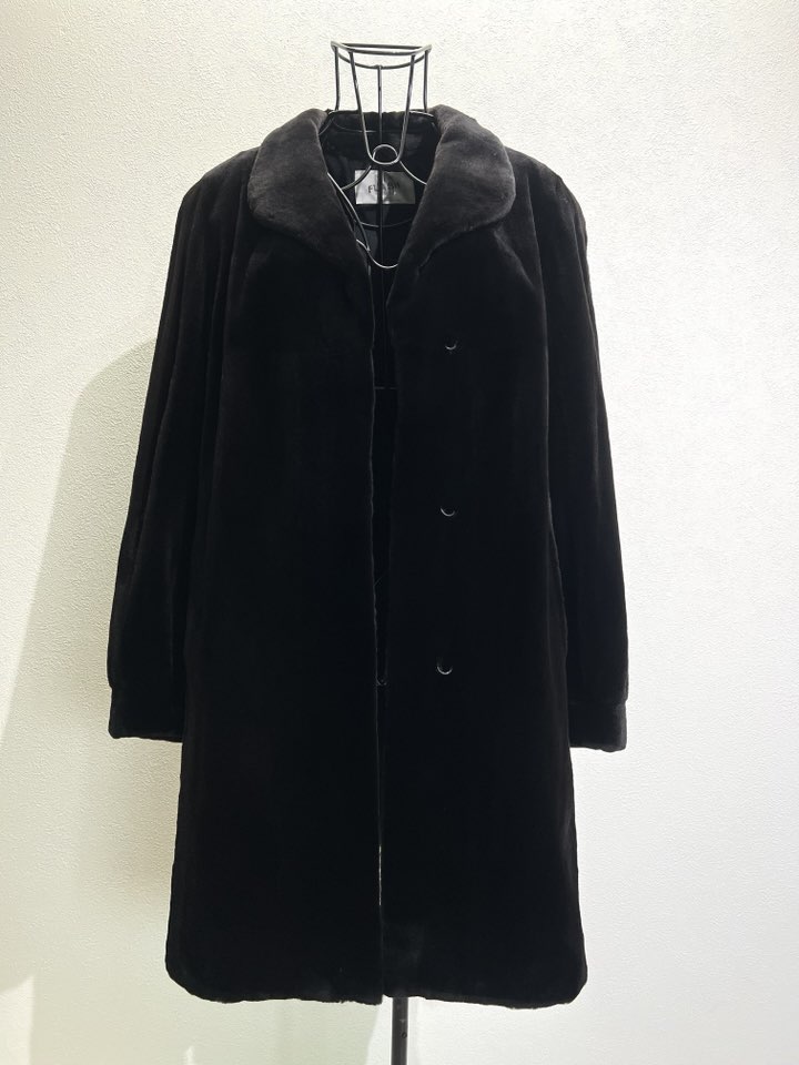 Moonbat 딥다크브라운 풀스킨 쉬어드 롱밍크코트 9~11사이즈 - 이미지 5