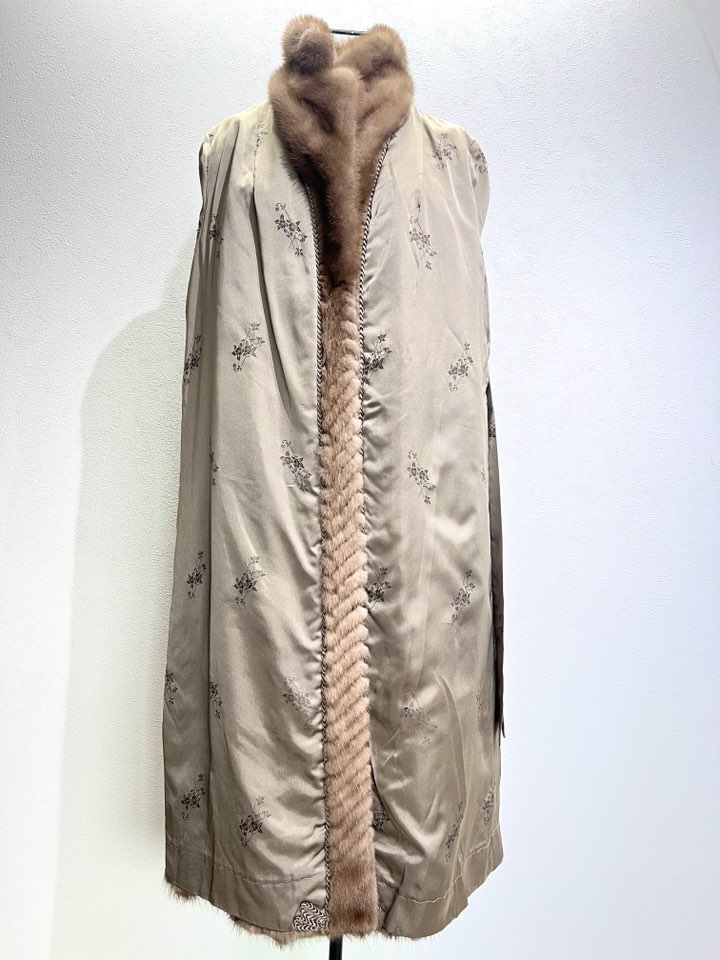 SAFURON 쉐브론 파스텔 멕시롱 밍크코트 66사이즈 - 이미지 9