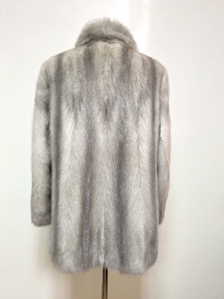 ROTINY 사파이어 풀스킨 하프 코트 - 이미지 5