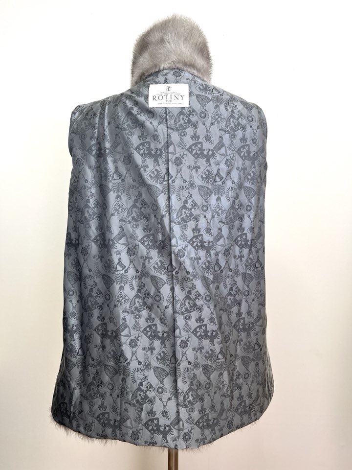 ROTINY 사파이어 풀스킨 하프 코트 - 이미지 9