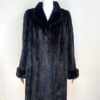 블랙그라마 딥다크브라운 풀스킨 하프 밍크코트 프리사이즈 중간길이