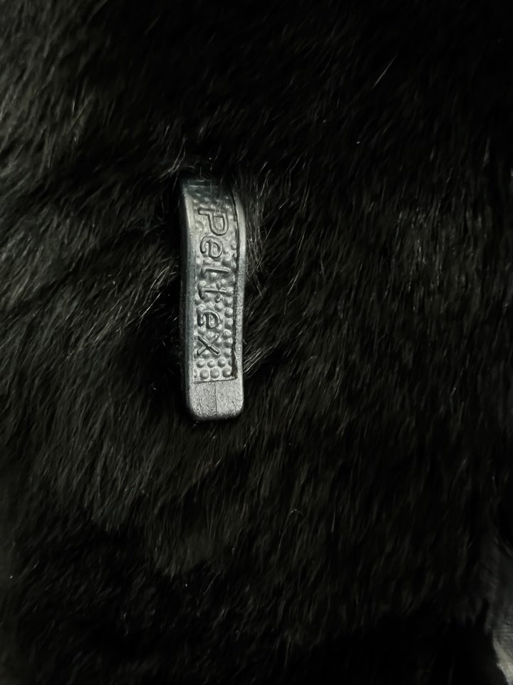 Peltex 오버핏 블루블랙 하이넥 풀스킨 호리젠탈 플럭밍크코트 프리사이즈 - 이미지 10