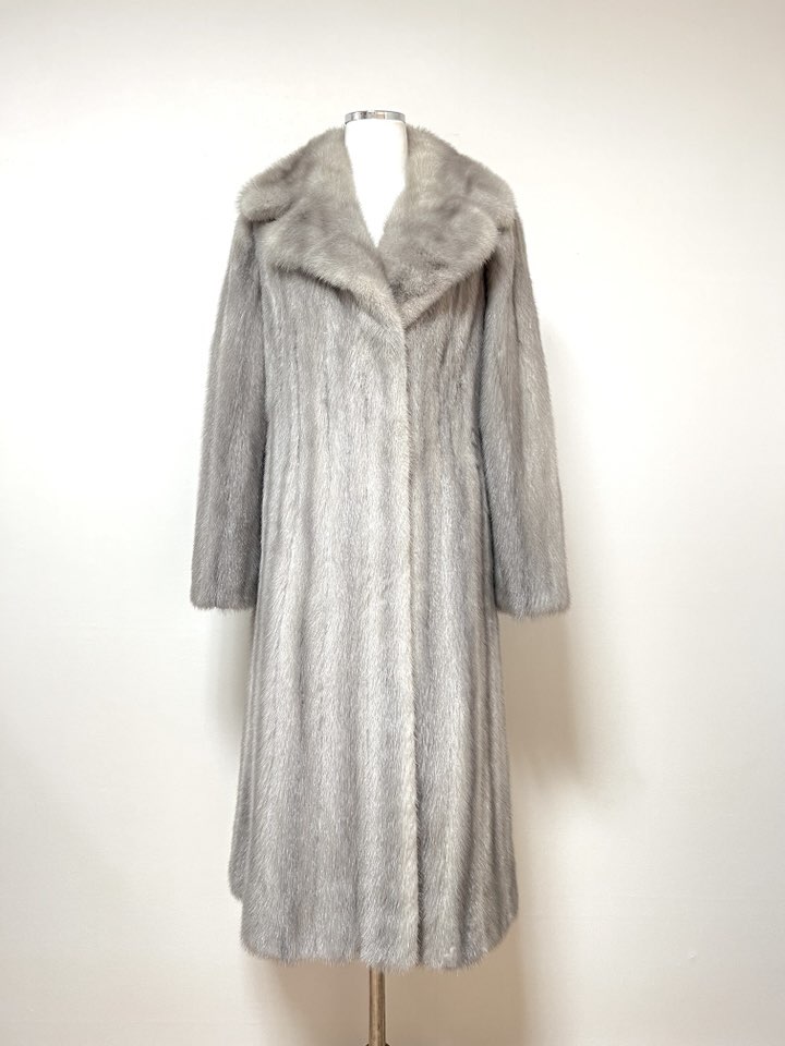 Peltex 풀스킨 사파이어 맥시롱 밍크코트