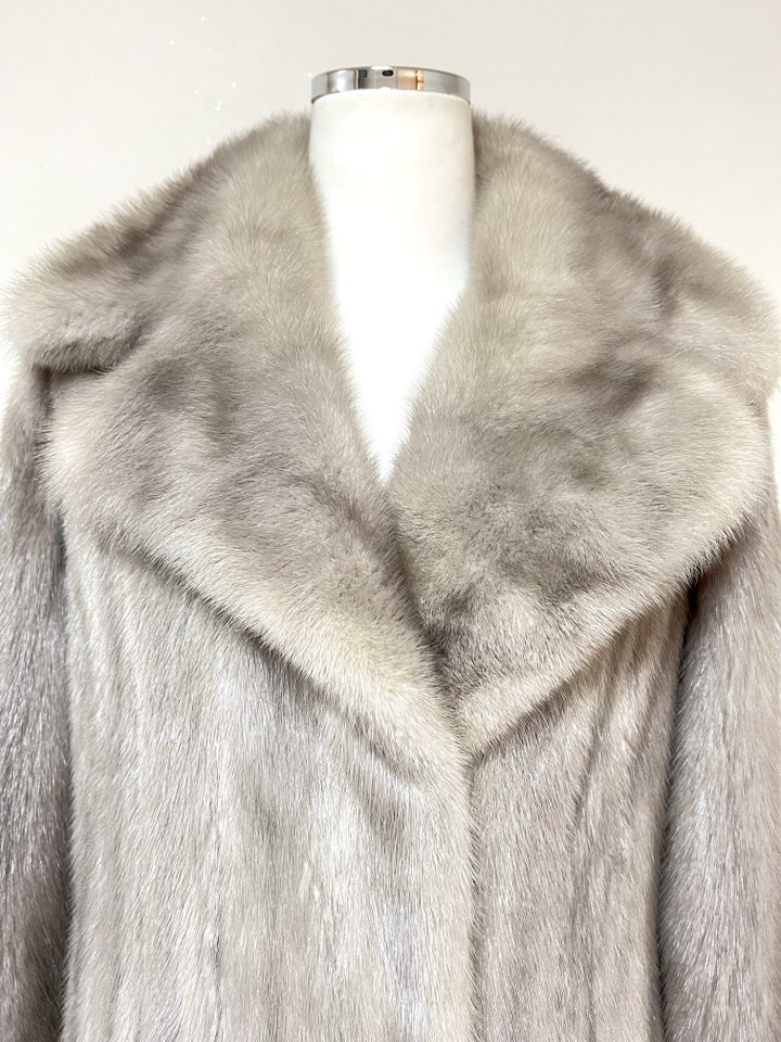 Peltex 풀스킨 사파이어 맥시롱 밍크코트 - 이미지 2