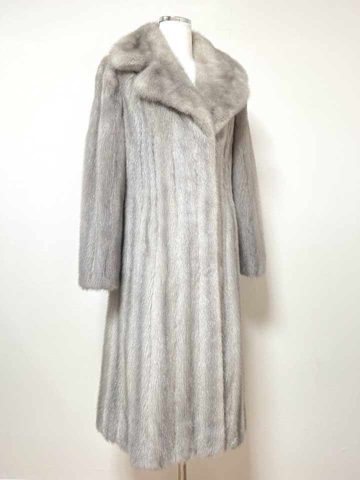 Peltex 풀스킨 사파이어 맥시롱 밍크코트 - 이미지 3