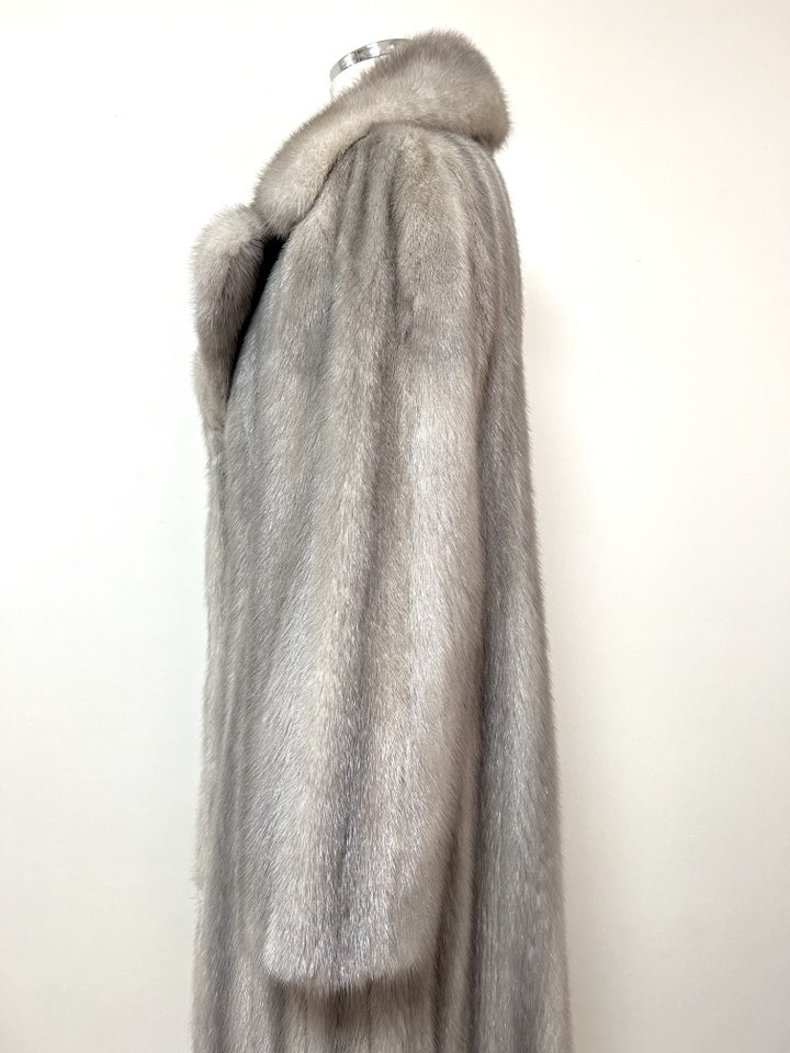 Peltex 풀스킨 사파이어 맥시롱 밍크코트 - 이미지 6