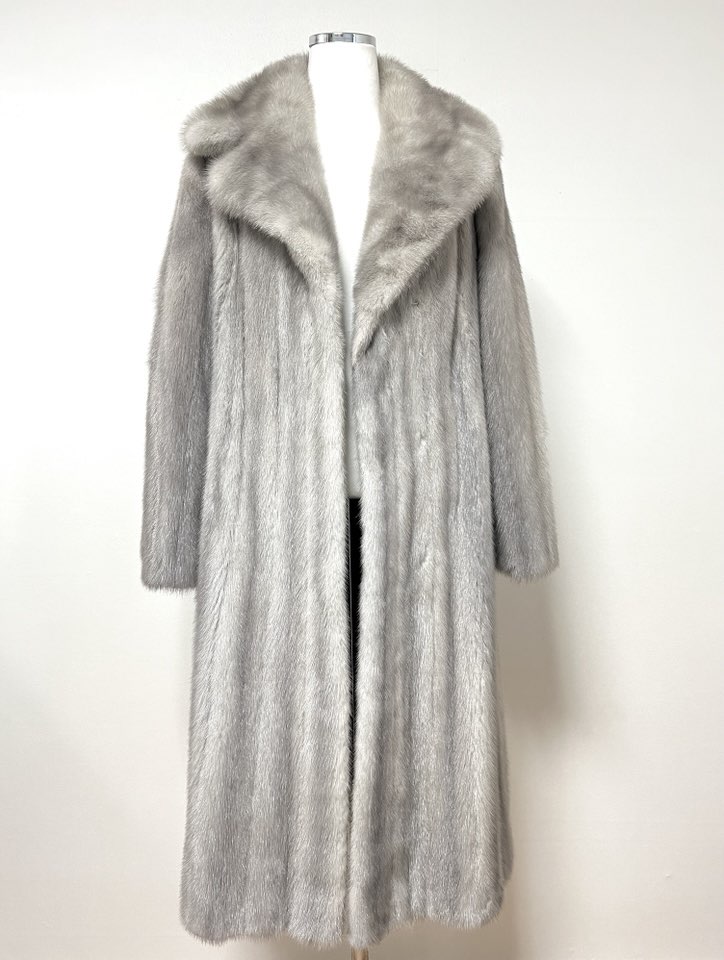 Peltex 풀스킨 사파이어 맥시롱 밍크코트 - 이미지 8