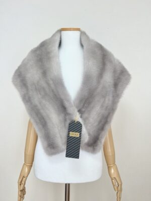 미사용전시품 풀스킨 사파이어 밍크 케이프숄