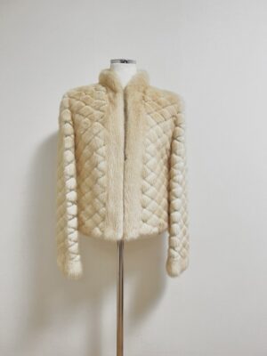 풀스킨 팔로미노 펀칭 숏 밍크 코트