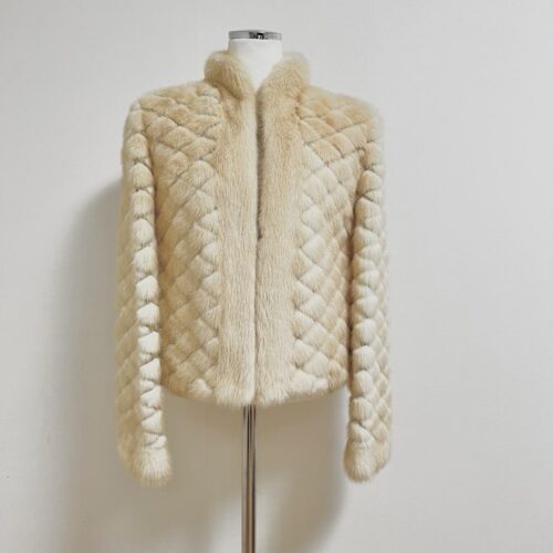 풀스킨 팔로미노 펀칭 숏 밍크 코트