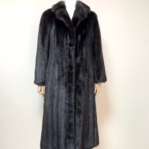 DONALD BROOKS 스칸브라운 맥시롱 풀스킨 밍크코트