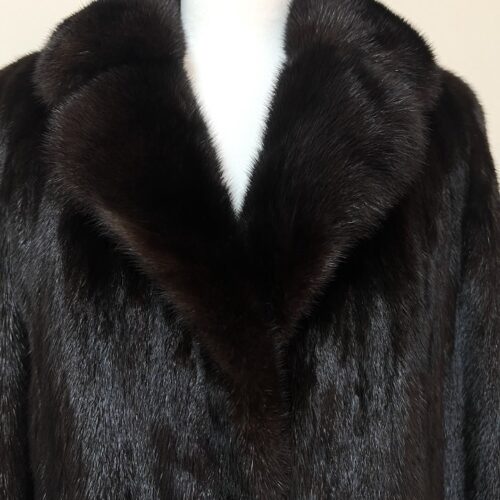 Alternative view of DONALD BROOKS 스칸브라운 맥시롱 풀스킨 밍크코트