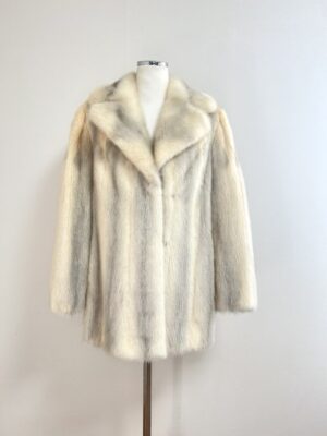 SAFURON 풀스킨 사파이어크로스 하프 밍크코트