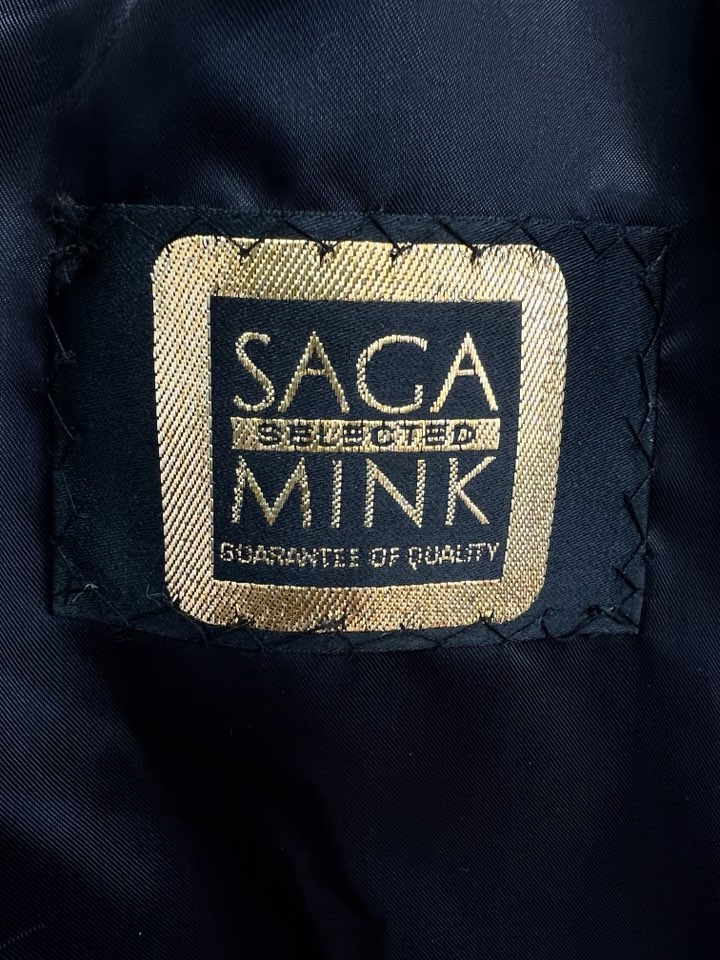 SAGA 사가밍크 9부소매 스칸브라운 풀스킨 롱밍크코트 무릎길이 - 이미지 10