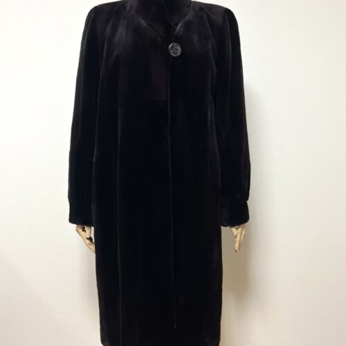 Alternative view of GRES PARIS Select Supreme 초코브라운 2WAY 풀스킨 쉬어드밍크코트 무릎길이프 리사이즈