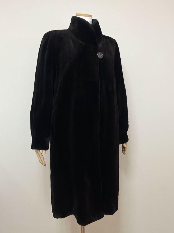 GRES PARIS Select Supreme 초코브라운 2WAY 풀스킨 쉬어드밍크코트 무릎길이프 리사이즈 - 이미지 7