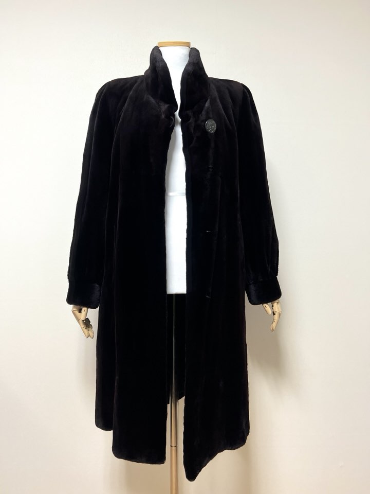 GRES PARIS Select Supreme 초코브라운 2WAY 풀스킨 쉬어드밍크코트 무릎길이프 리사이즈 - 이미지 9