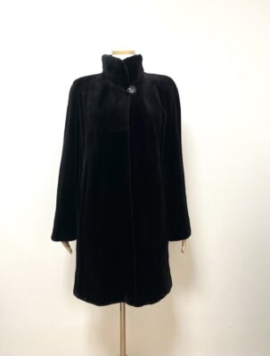 Select Supreme 다크브라운 풀스킨 쉬어드 롱밍크코트