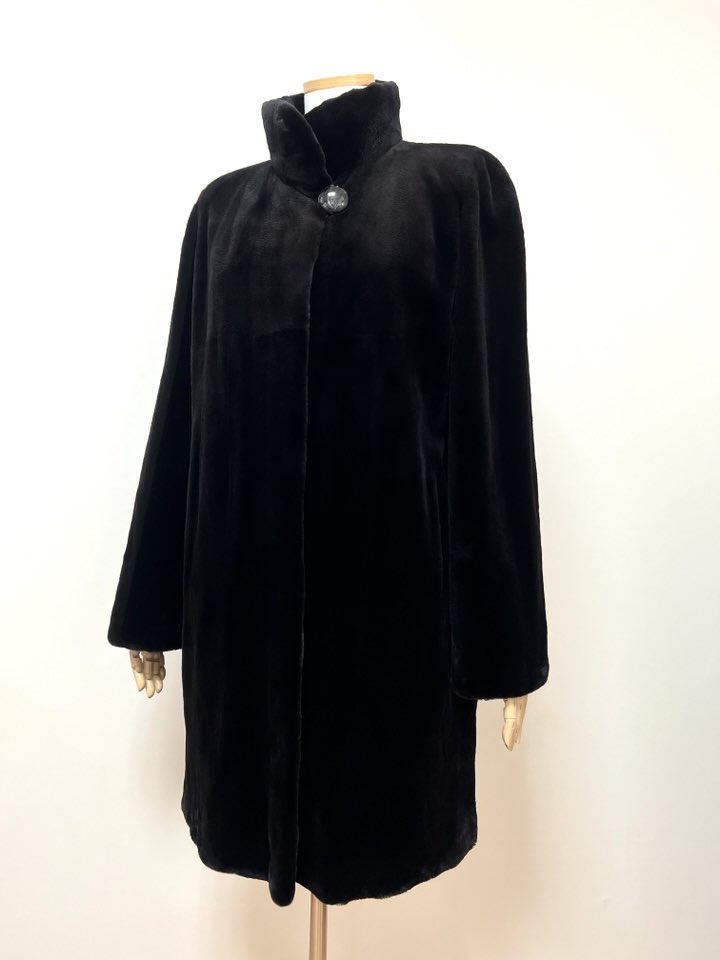 Select Supreme 다크브라운 풀스킨 쉬어드 롱밍크코트 - 이미지 6