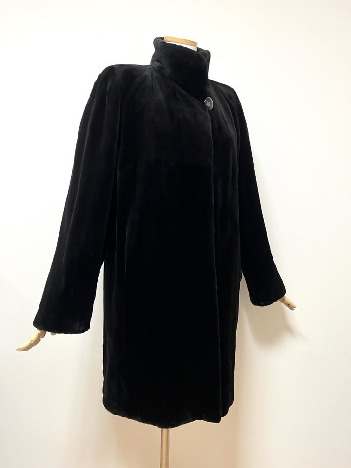 Select Supreme 다크브라운 풀스킨 쉬어드 롱밍크코트 - 이미지 7