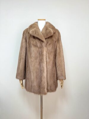 ROTINY 2WAY 파스텔 풀스킨 하프 밍크코트