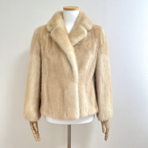 ROTINY 풀스킨 팔로미노 숏 밍크 코트