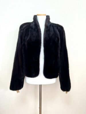 Chombert PARIS 노클로징 스칸브라운 업스타일 풀스킨 숏 밍크코트