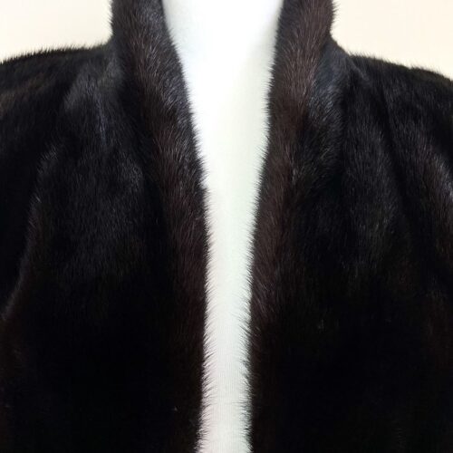 Alternative view of Chombert PARIS 노클로징 스칸브라운 업스타일 풀스킨 숏 밍크코트