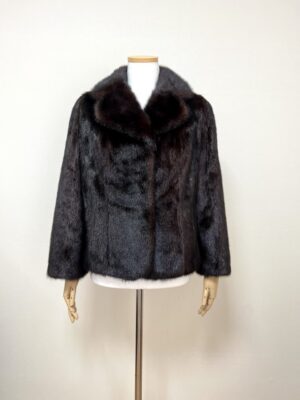 스칸브라운 풀스킨 숏 밍크코트 55사이즈