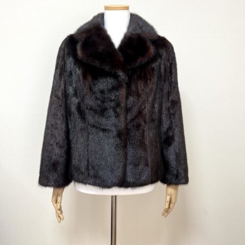 스칸브라운 풀스킨 숏 밍크코트 55사이즈