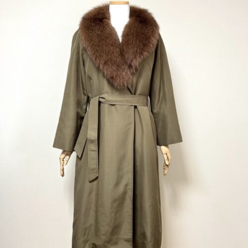 블루폭스트리밍 X 천연램 카키 트렌치코트(복사)