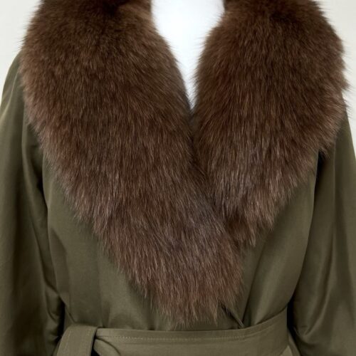 Alternative view of 블루폭스트리밍 X 천연램 카키 트렌치코트(복사)